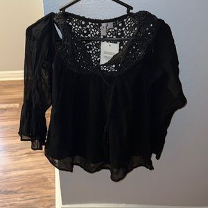 Size 00 asos petite off the shoulder long sleeve